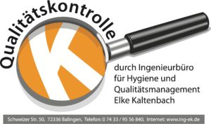 Visitenkarte von Qualitätskontrolle Elke Kaltenbach